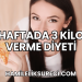 Haftada 3 Kilo Verme Diyeti