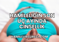 Hamileliğin Son Üç Ayında Cinsellik