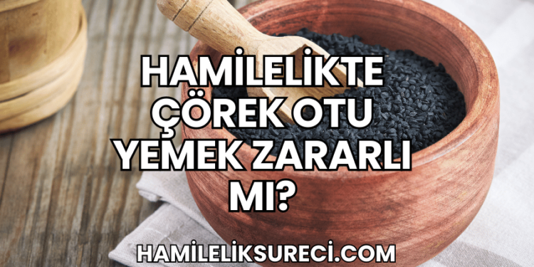 Hamilelikte Çörek Otu Yemek Zararlı mı