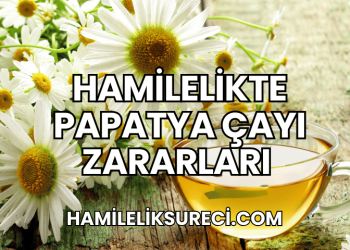 Hamilelikte Papatya Çayı Zararları