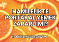 Hamilelikte Portakal Yemek Zararlı mı?