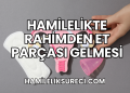Hamilelikte Rahimden Et Parçası Gelmesi