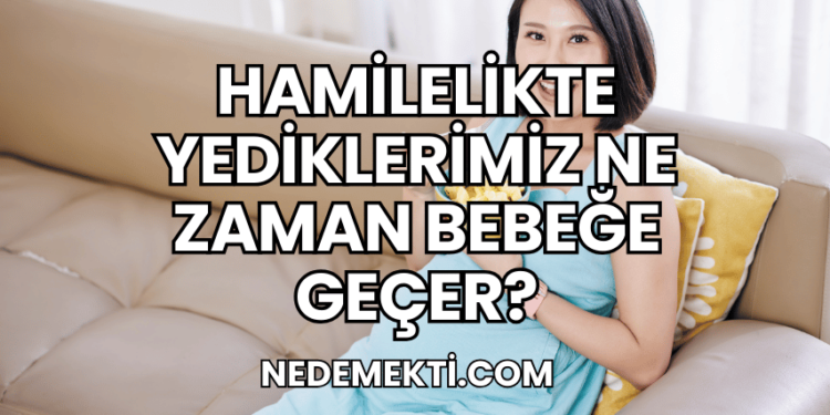 Hamilelikte Yediklerimiz Ne Zaman Bebeğe Geçer?