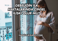 Gebeliğin İlk Haftalarında Cinsel İlişki Olur mu?