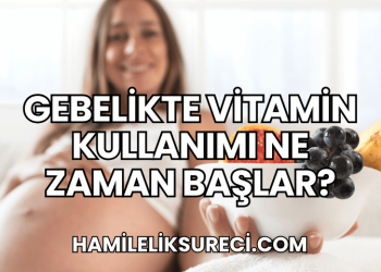 Gebelikte Vitamin Kullanımı Ne Zaman Başlar?