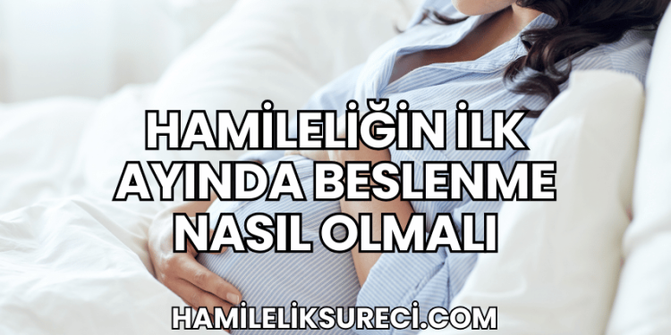 Hamileliğin İlk Ayında Beslenme Nasıl Olmalı