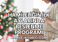 Hamileliğin İlk Aylarında Beslenme Programı