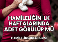 Hamileliğin İlk Haftalarında Adet Görülür mü?
