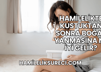 Hamilelikte Kustuktan Sonra Boğaz Yanmasına Ne İyi Gelir?