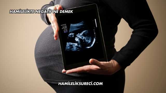 Hamilelikte Negatif Ne Demek