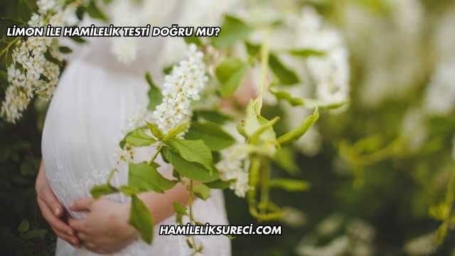 Limon İle Hamilelik Testi Doğru mu?