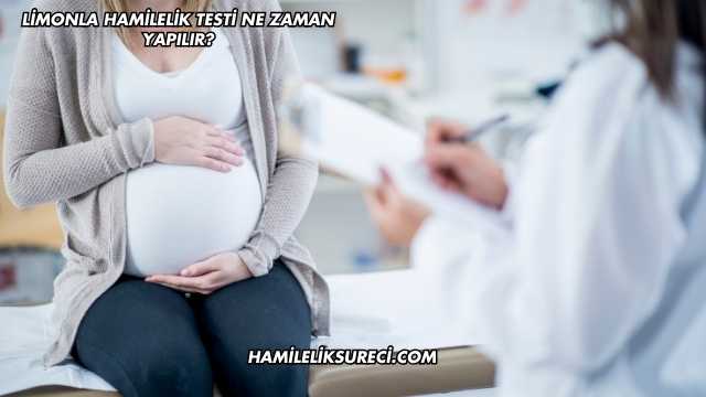 Limonla Hamilelik Testi Ne Zaman Yapılır?