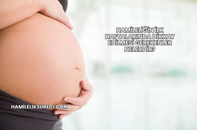 Hamileliğin İlk Haftalarında Dikkat Edilmesi Gerekenler Nelerdir?