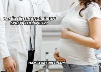 Hamilelikte Hangi Burun Spreyi Kullanılır?