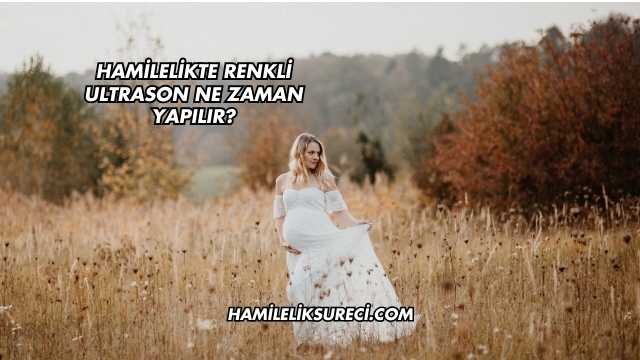 Hamilelikte Renkli Ultrason Ne Zaman Yapılır?