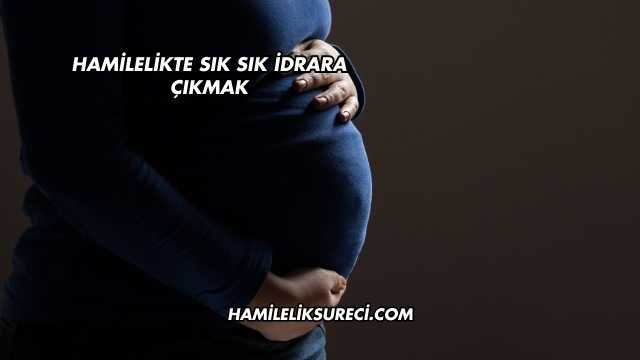 Hamilelikte Sık Sık İdrara Çıkmak