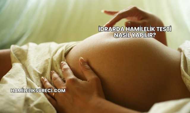 İdrarda Hamilelik Testi Nasıl Yapılır?