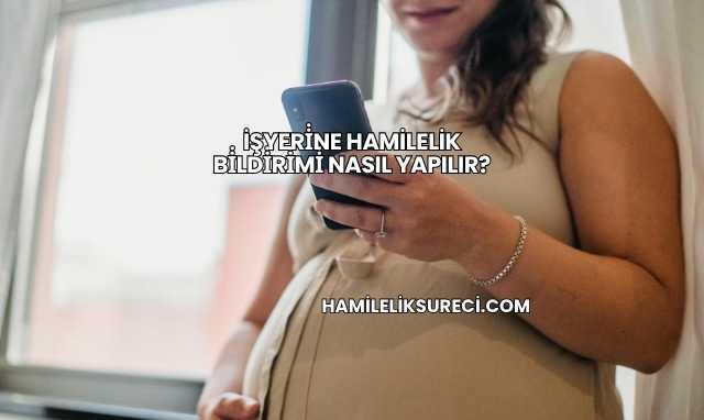 İşyeri̇ne Hamilelik Bi̇ldi̇ri̇mi̇ Nasıl Yapılır?