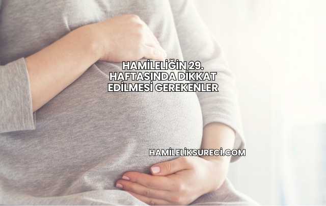 Hamileliğin 29. Haftasında Dikkat Edilmesi Gerekenler