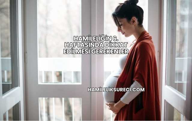 Hamileliğin 6. Haftasında Dikkat Edilmesi Gerekenler