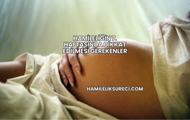Hamileliğin 7. Haftasında Dikkat Edilmesi Gerekenler