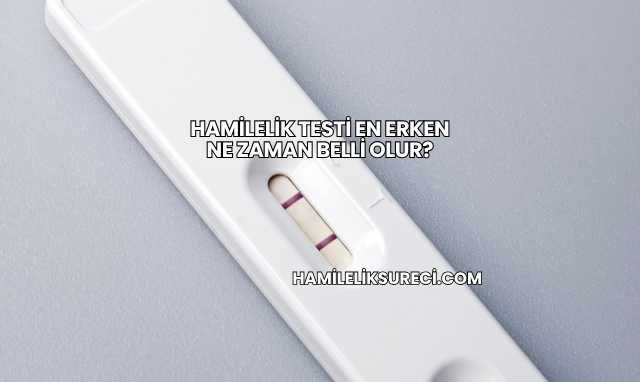 Hamilelik Testi En Erken Ne Zaman Belli Olur?