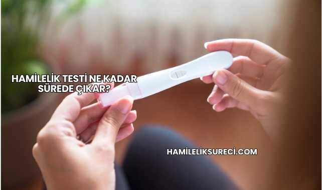 Hamilelik Testi Ne Kadar Sürede Çıkar?