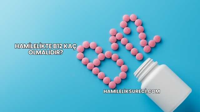 Hamilelikte B12 Kaç Olmalıdır?