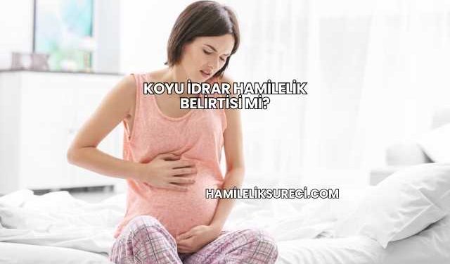 Koyu İdrar Hamilelik Belirtisi mi?