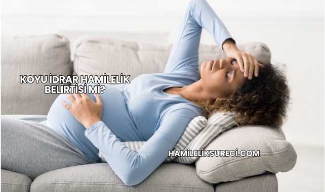 Koyu İdrar Hamilelik Belirtisi mi?