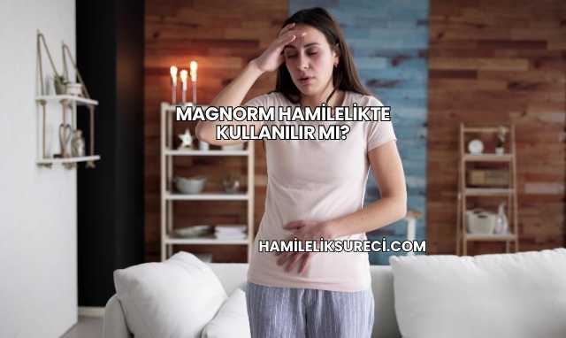 Magnorm Hamilelikte Kullanılır mı?