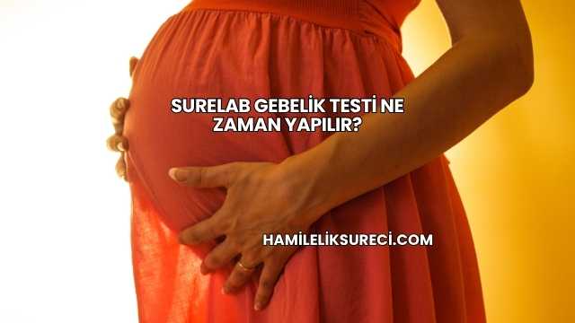 Surelab Gebelik Testi Ne Zaman Yapılır?