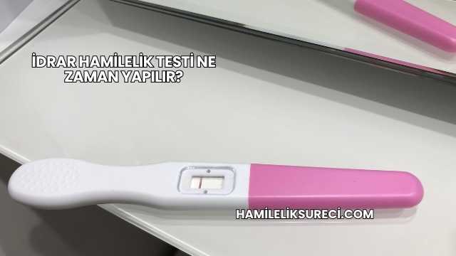 İdrar Hamilelik Testi Ne Zaman Yapılır?