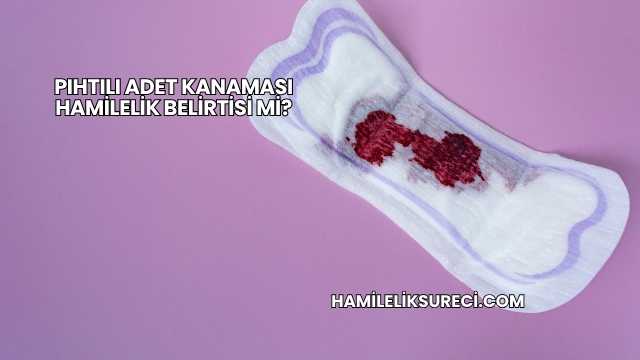 Pıhtılı Adet Kanaması Hamilelik Belirtisi mi?