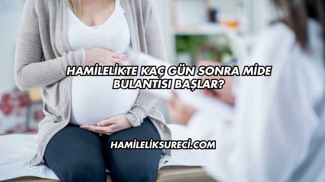 Hamilelikte Kaç Gün Sonra Mide Bulantısı Başlar?