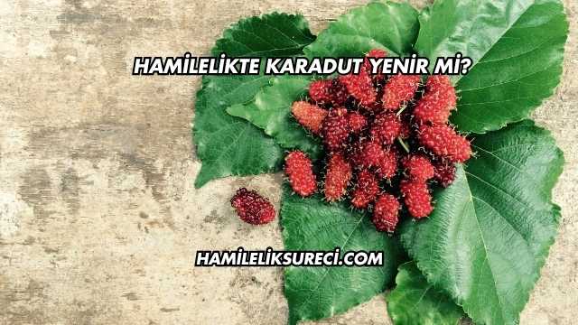 Hamilelikte Karadut Yenir mi?