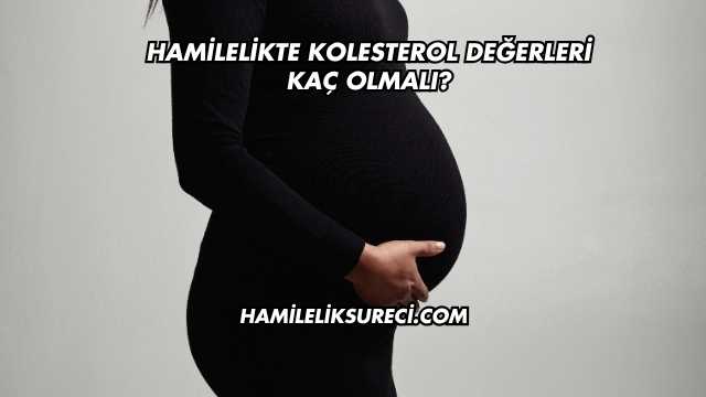 Hamilelikte Kolesterol Değerleri Kaç Olmalı?