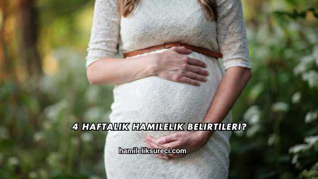 4 Haftalık Hamilelik Belirtileri?