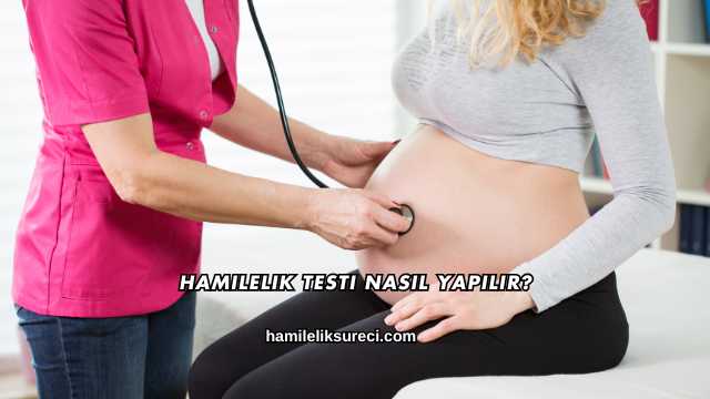 Hamilelik Testi Nasıl Yapılır?