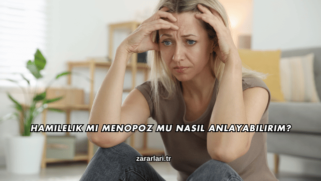 Hamilelik mi Menopoz mu Nasıl Anlayabilirim?