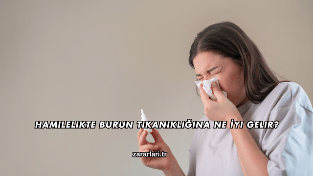 Hamilelikte Burun Tıkanıklığına Ne İyi Gelir?