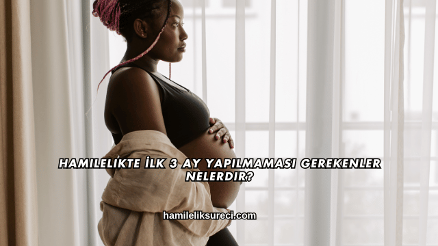 Hamilelikte İlk 3 Ay Yapılmaması Gerekenler Nelerdir?