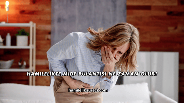 Hamilelikte Mide Bulantısı Ne Zaman Olur?