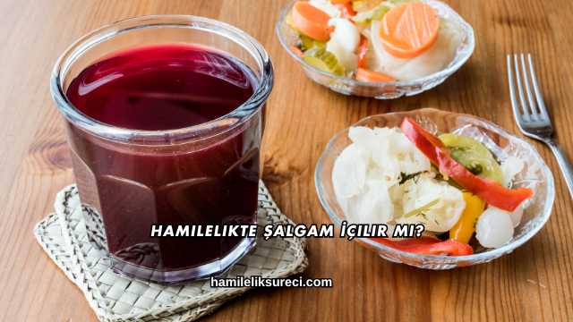 Hamilelikte Şalgam İçilir mi?