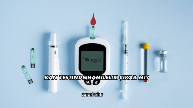 Kan Testinde Hamilelik Çıkar mı?